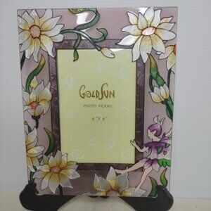 Hand painte catcher Picture  Frame High Relif Flowers & Butterfly Fair